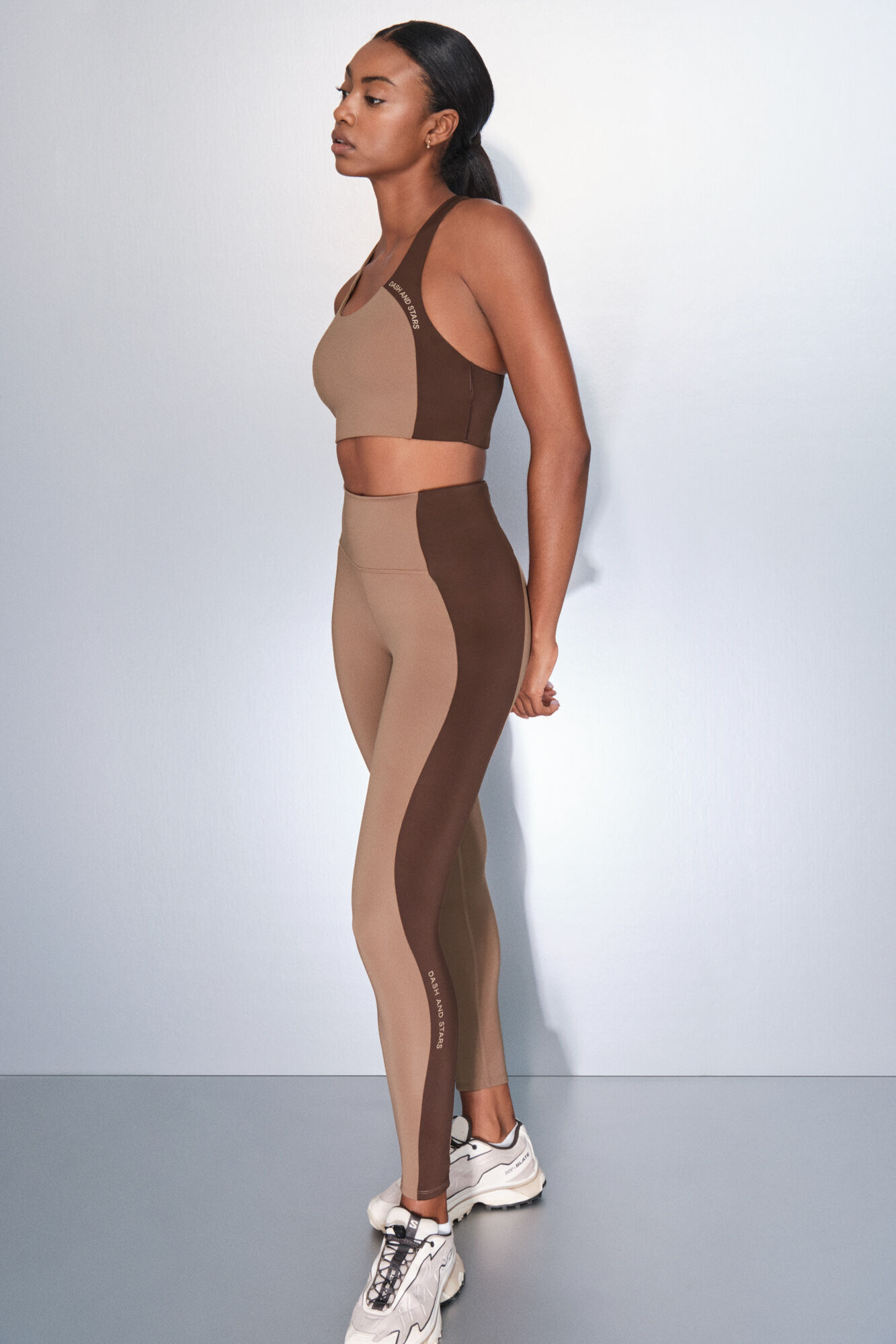 Dash and Stars 4D STRETCH leginge sa blokovima boja