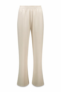 Dash and Stars Bež rebraste &scaron;iroke ravne pantalone