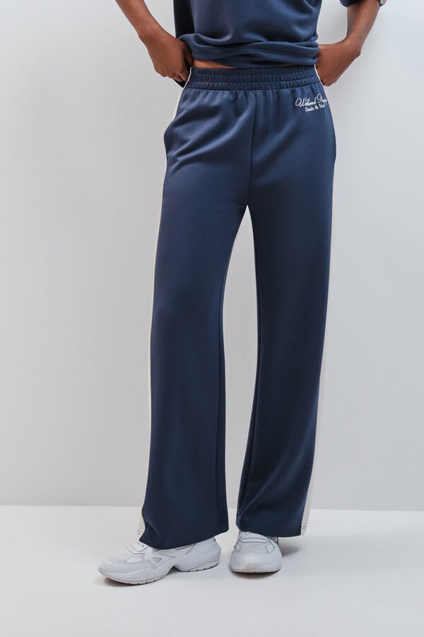 Dash and Stars Plave &scaron;iroke pantalone mekog dodira blue