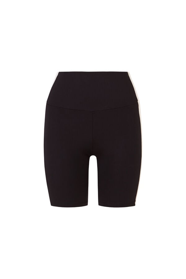 Dash and Stars Leggings ciclista 4D STRETCH contraste preto preto