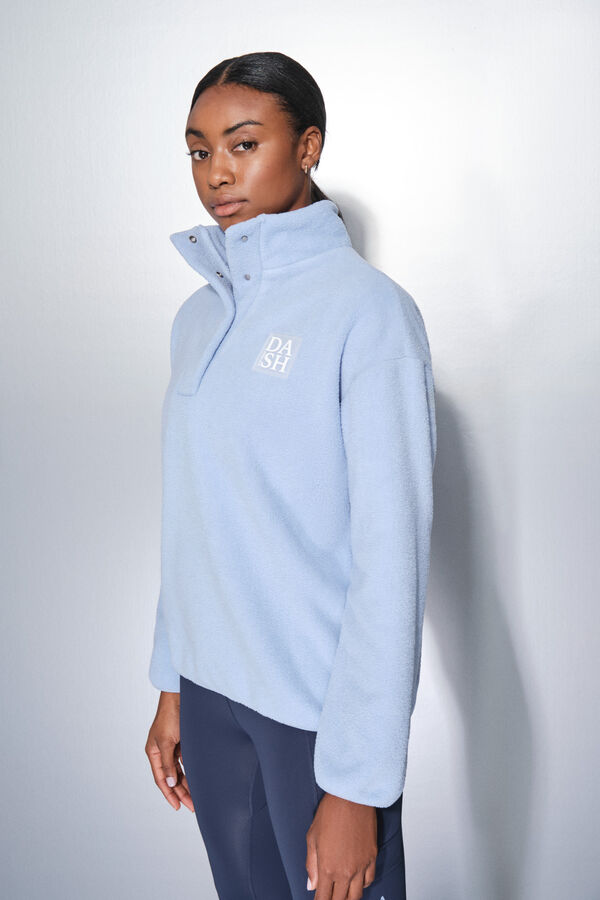 Dash and Stars Bebi plava flis rajsfer&scaron;lus sa duks blue