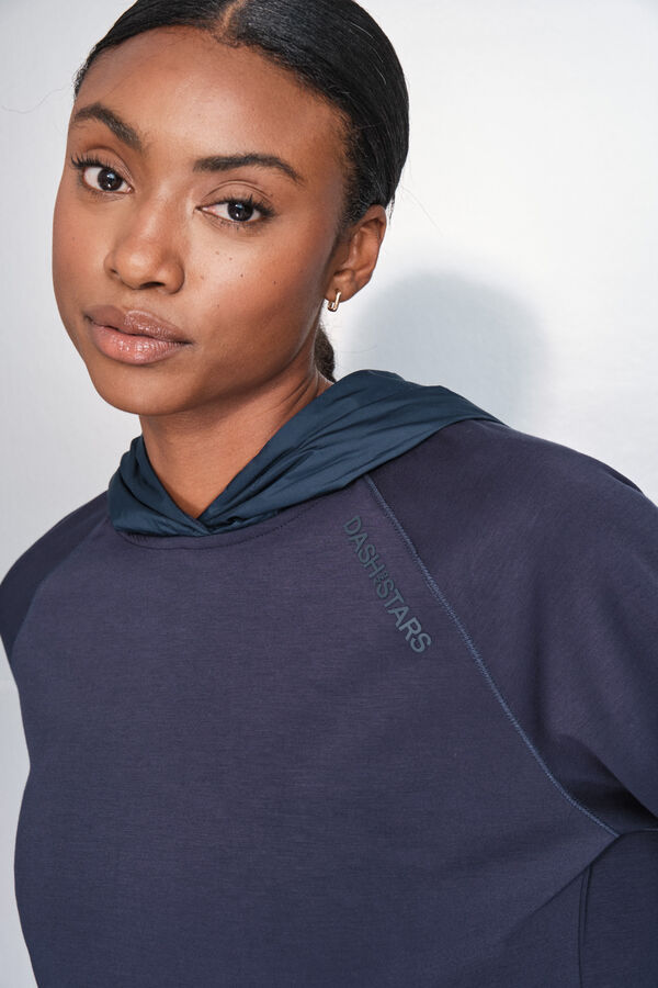 Dash and Stars Tamnoplava mekana duks blue