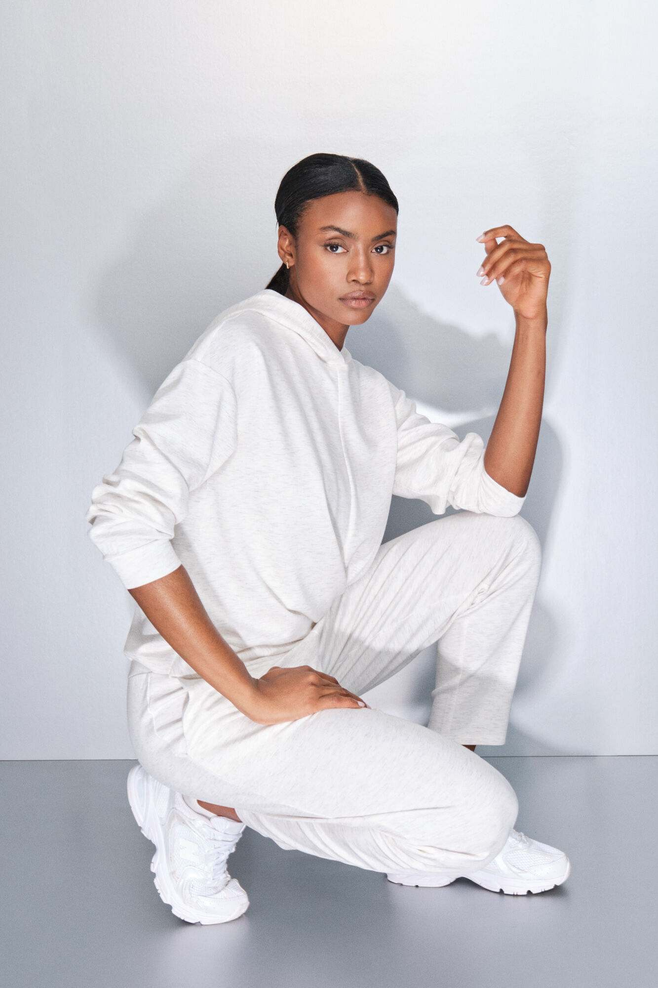 Dash and Stars Bele jogger pantalone