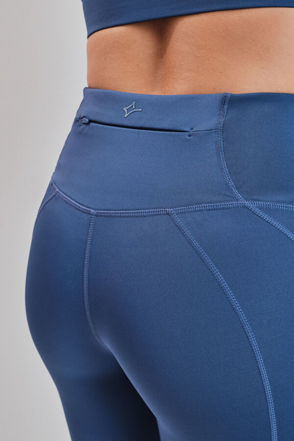 Dash and Stars Plave 4D STRETCH skraćene helanke blue