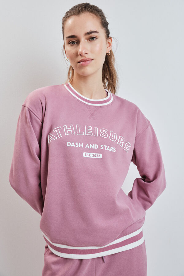 Dash and Stars Roze pli&scaron;ani koledž duks pink