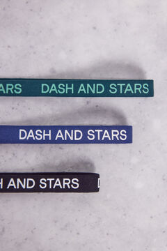 Dash and Stars Pack 3 bandoletes elásticas com logo impressão