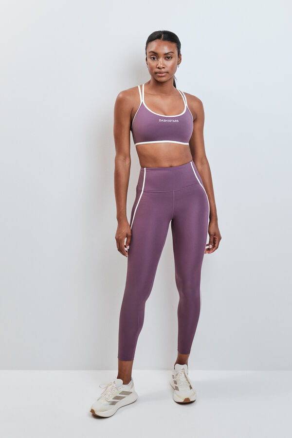 Dash and Stars Bordo duge helanke 4D STRETCH pink