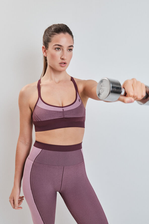 Dash and Stars Pink sports bra SEAMLESS COMFORT pink
