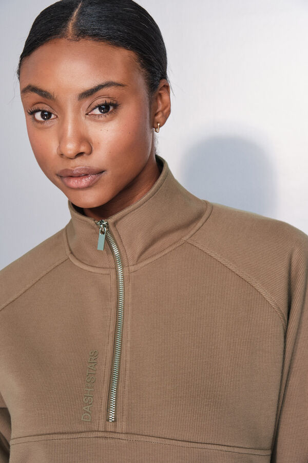 Dash and Stars Braon kragna sa rajsferšlus duks nude