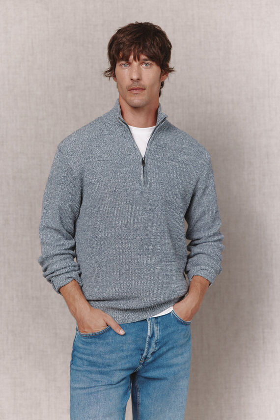 Jersey torzal cuello camionero