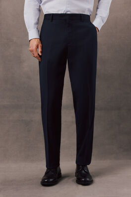 Pantalón traje espiga navy