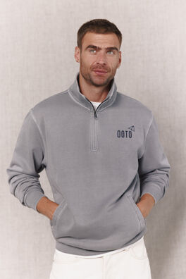 Sudadera cuello cremallera