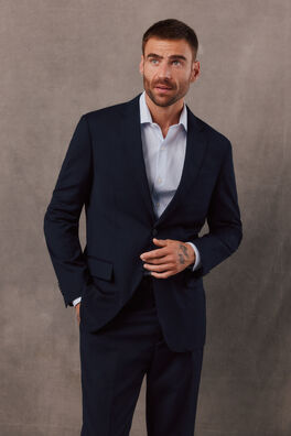 Americana traje espiga navy