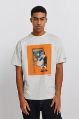 Springfield Camiseta TvBoy Grito gris