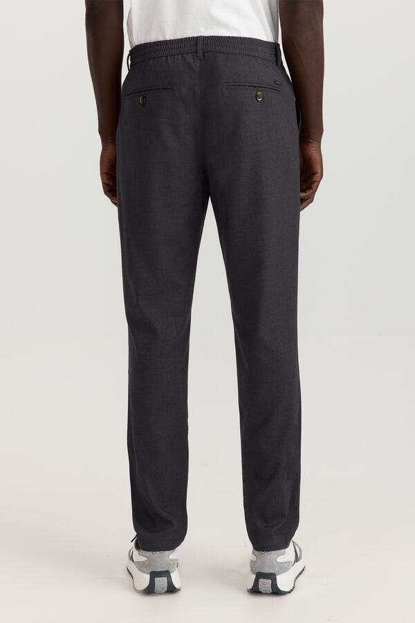 Springfield Slim fit comfort trousers grey