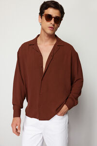 Trendyol Camisa flu&iacute;da manga larga