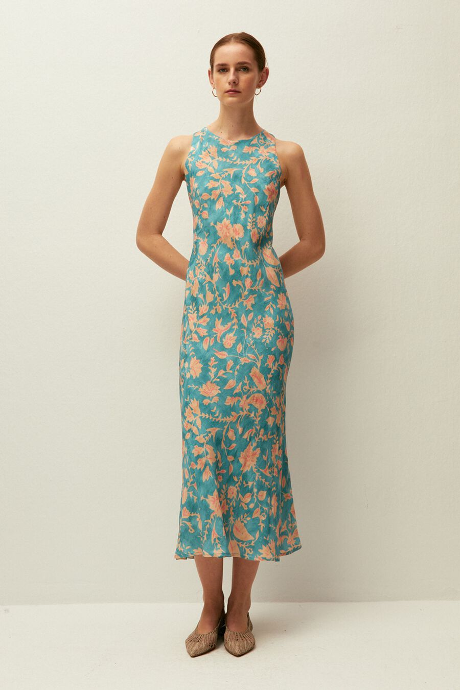 Vestido largo de tirantes