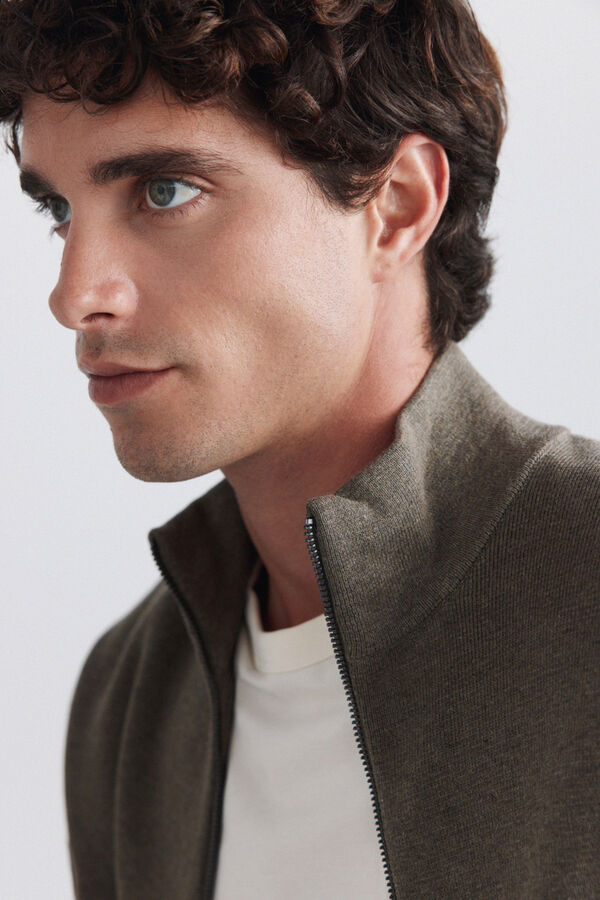 Springfield Zip fastening Milano cardigan nude