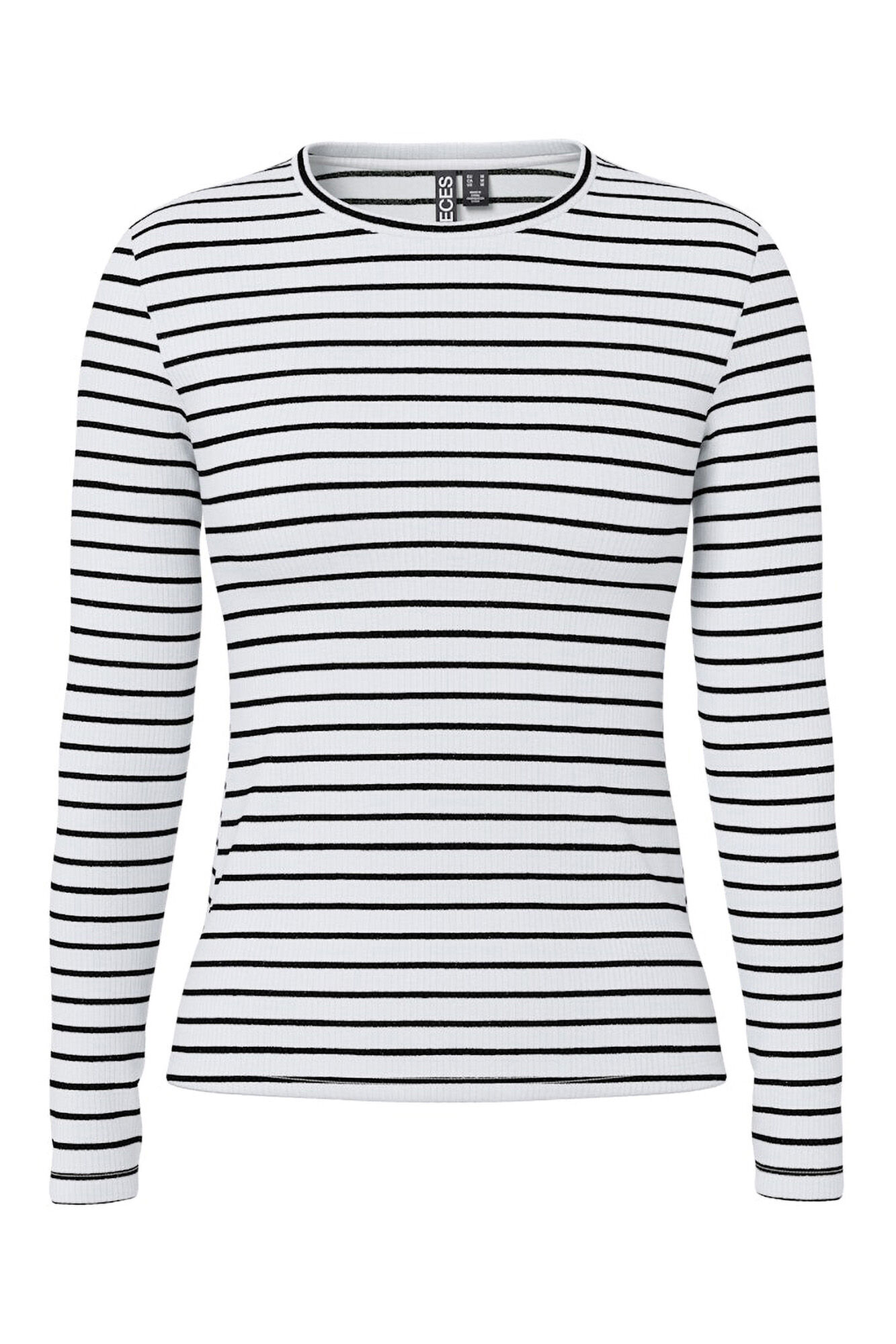 Pieces Lang&auml;rmeliges Streifen-T-Shirt