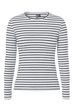 Pieces T-shirt riscas manga comprida