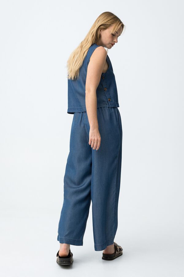 Tiffosi Pantal&oacute;n ancho azul