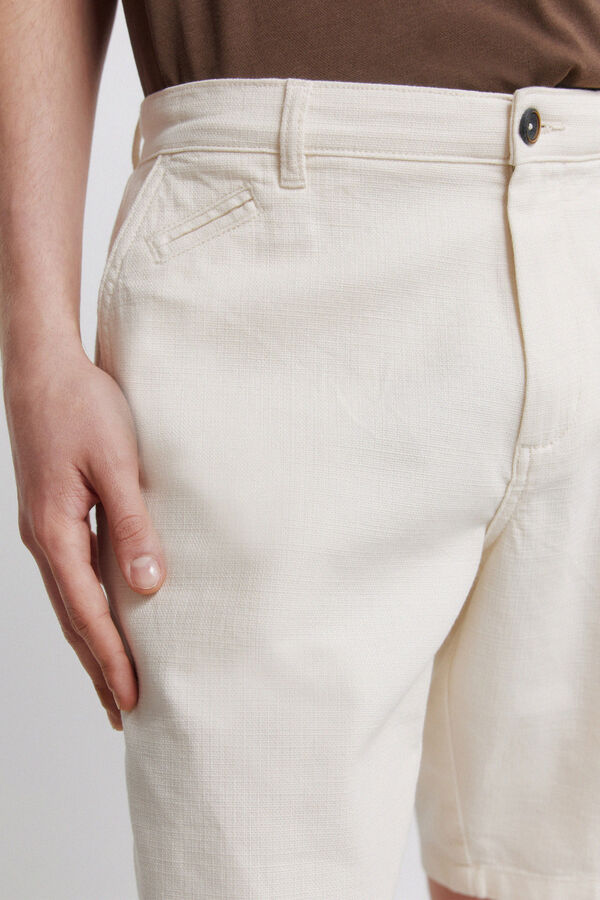 Springfield Bermude od pamuka comfort fit Bež