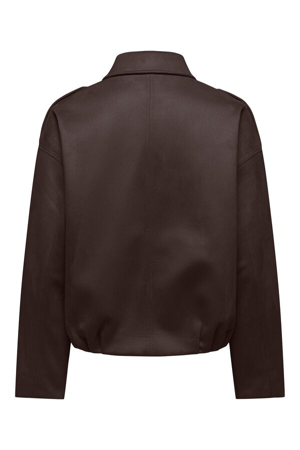 Only Faux suede jacket brown