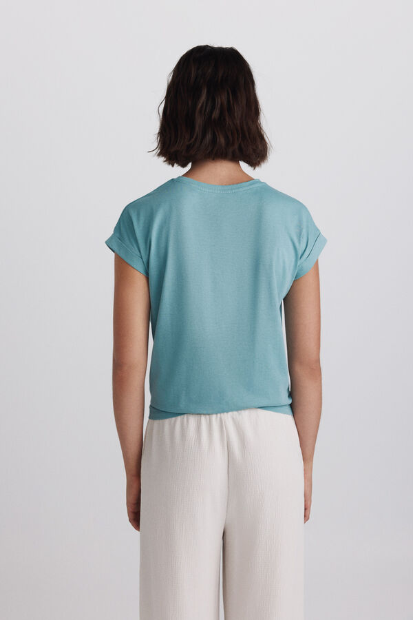 Springfield Cotton graphic T-shirt green