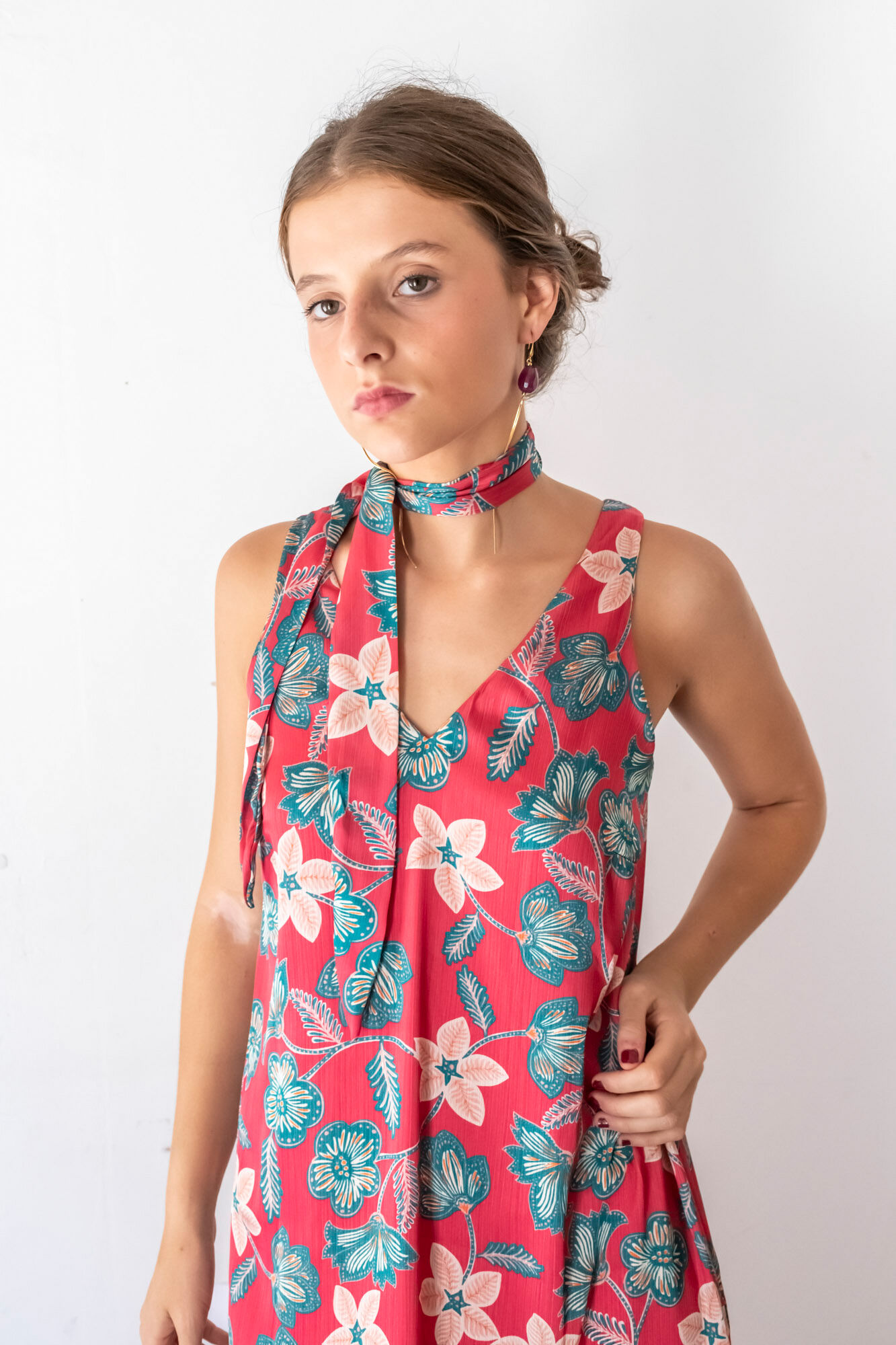 Cul Sac Vestido largo escote pico