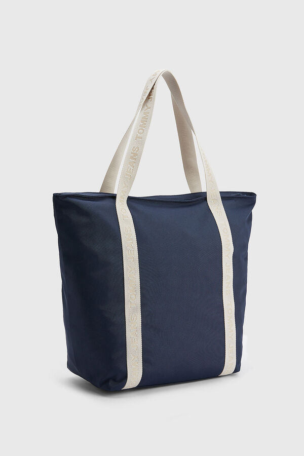 Springfield Nylon tote bag with logo kék