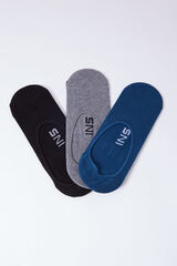 Inside Boy's plain no-show socks printed