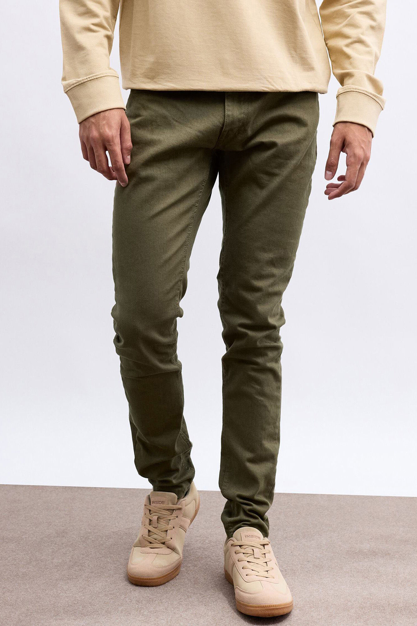 Inside Slim-Hose mit mittlerer Leibh&ouml;he