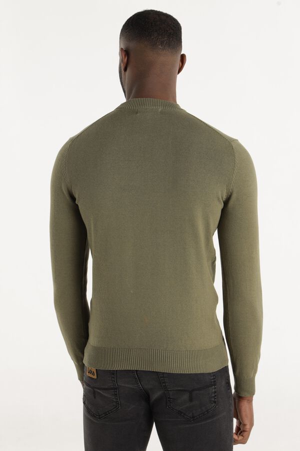 Lois Jersey cuello perking verde
