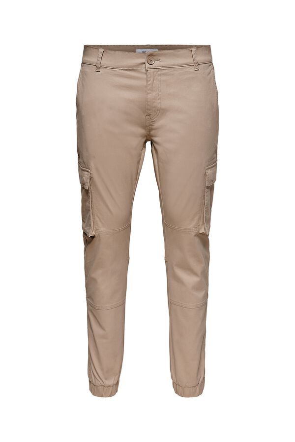 Only & Sons Cargo long trousers nude