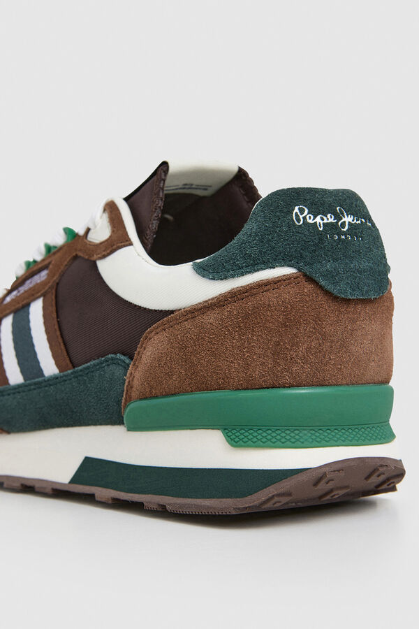 Pepe Jeans Running Shoes With Suede Details nude
