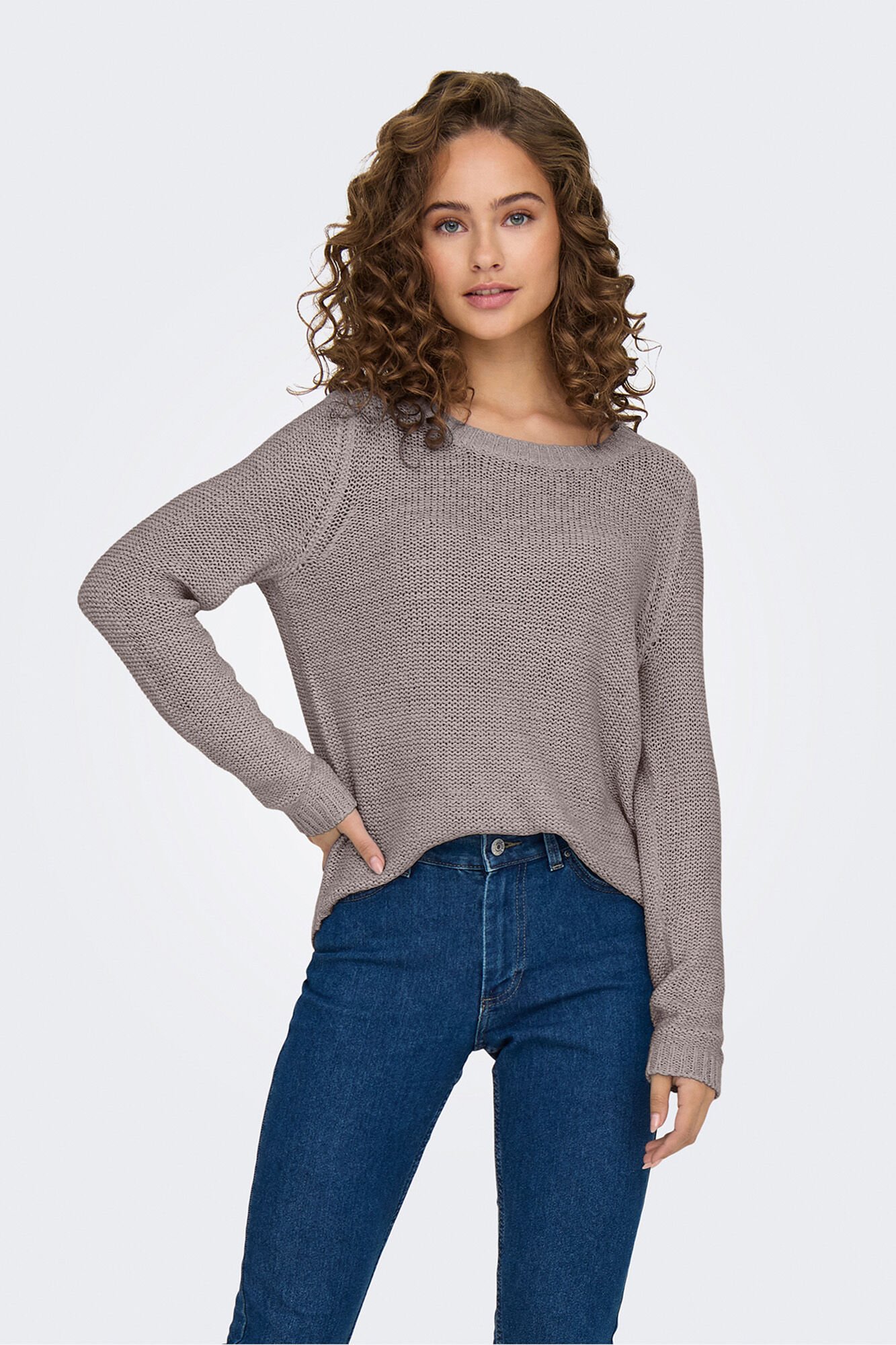 Only Jersey de cuello redondo