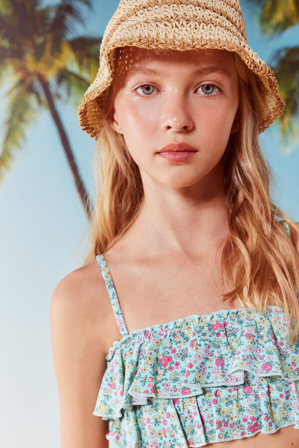 Springfield Kids Bikini sa cvetnim dezenom za devojčice Zelena