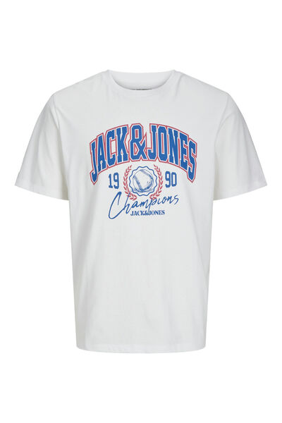 Springfield Standard fit baseball T-shirt white
