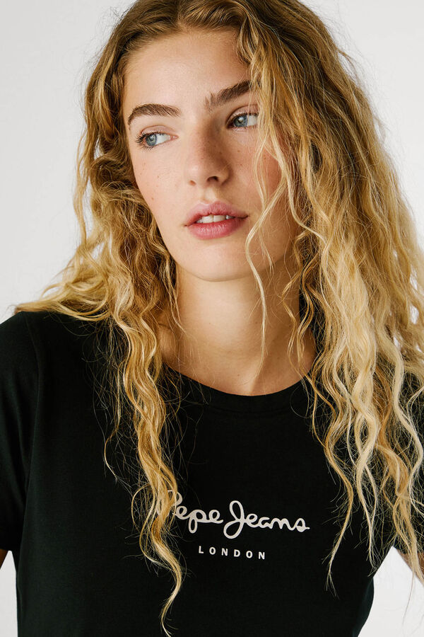 Pepe Jeans Slim-fit logo t-shirt black