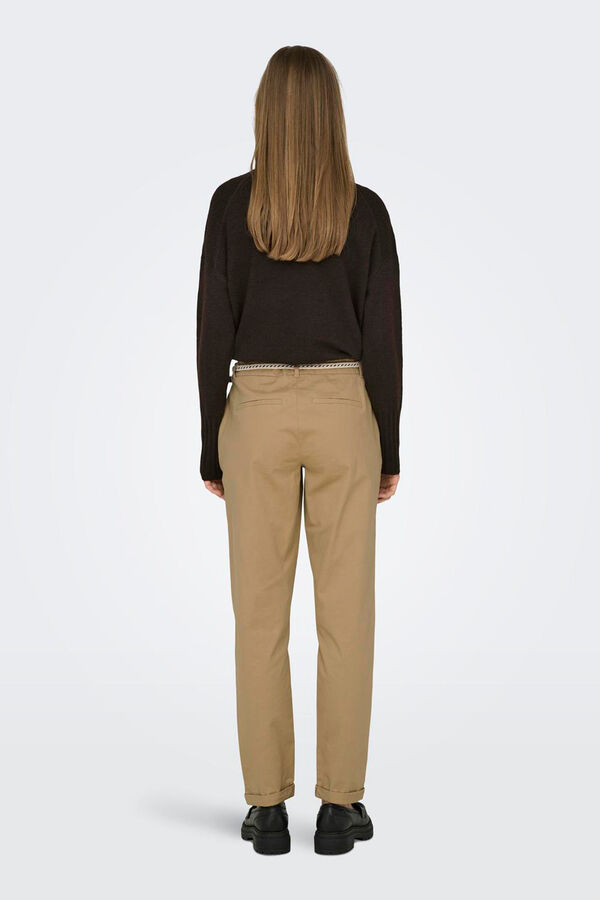 Springfield chinos pants with belt brown
