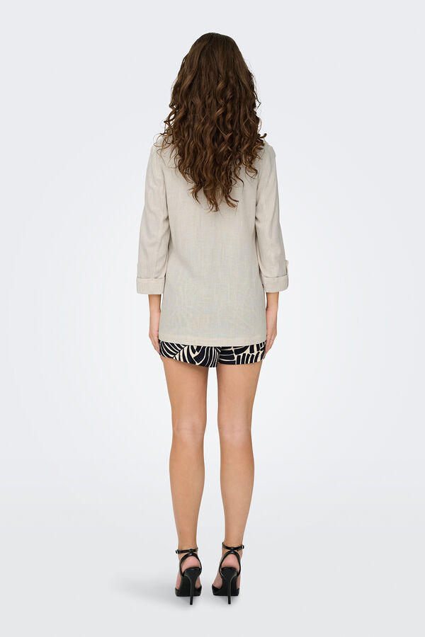 Only Blazer de manga 3/4 remangada gris