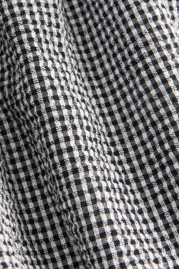 Jack & Jones Cotton seersucker top noir