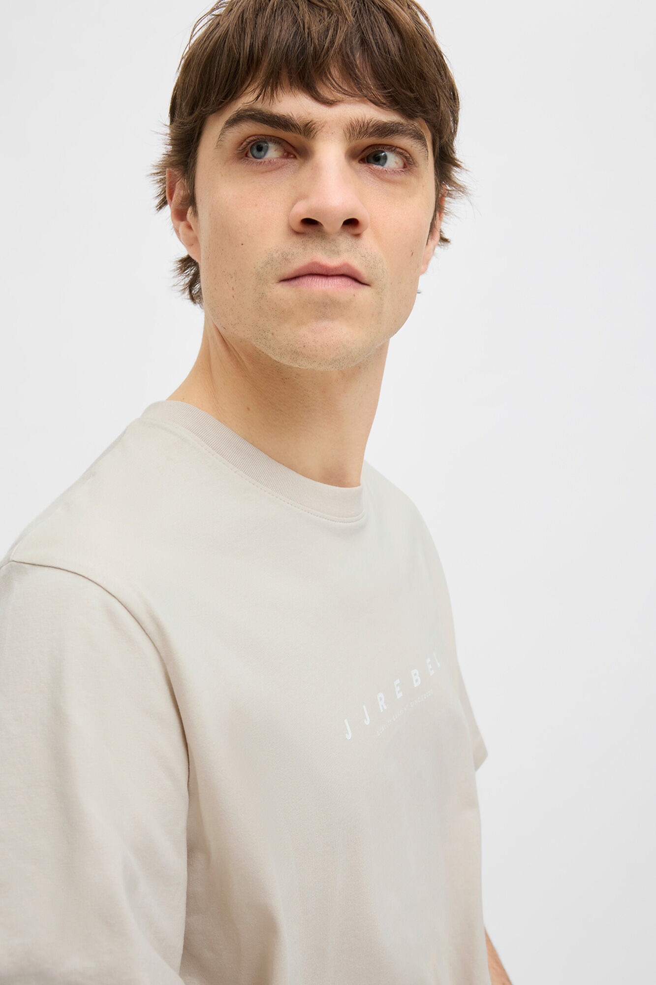 JJ REBEL Camiseta b&aacute;sica de manga curta com logo