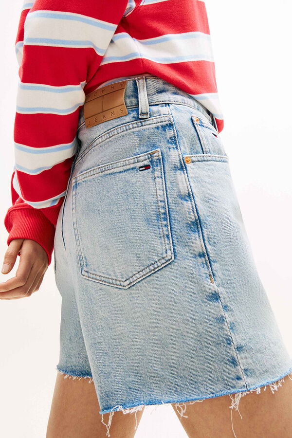 Tommy Jeans Pantal&oacute;n corto vaquero azul