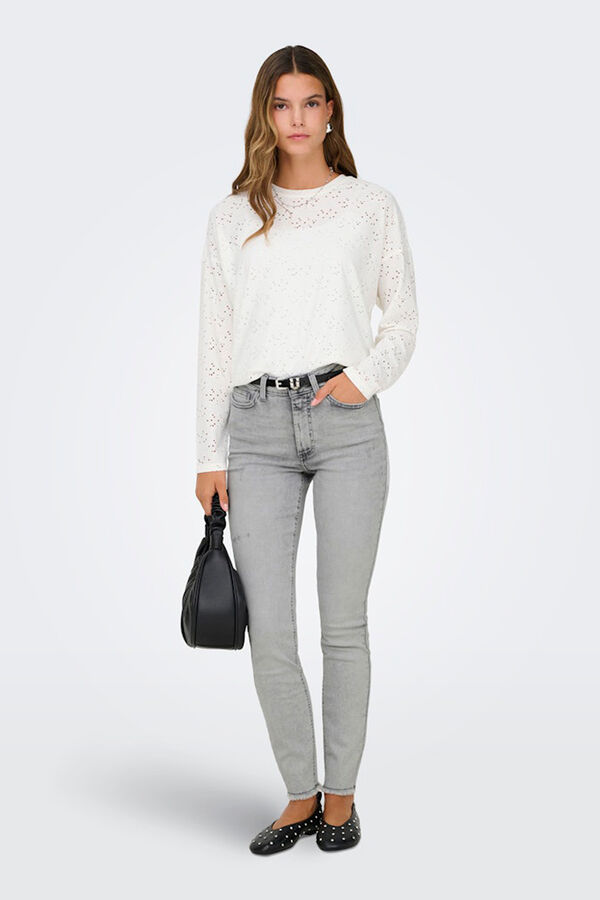 Only T-shirt with cutouts white