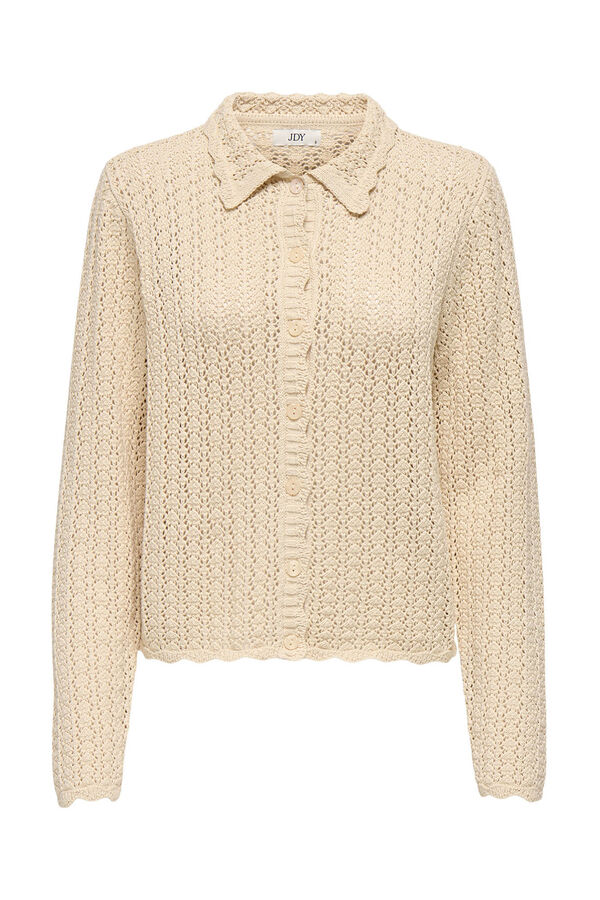 JDY Openwork knit jersey-knit grey