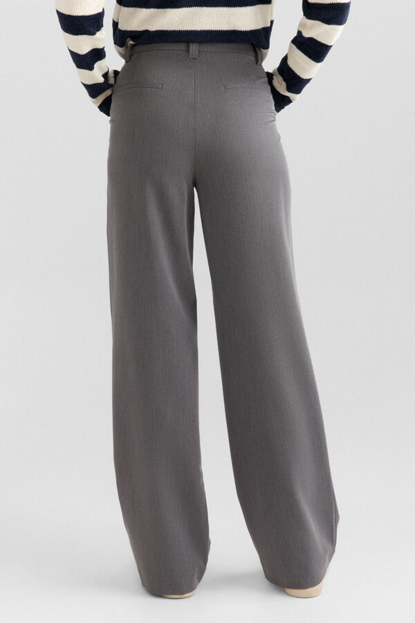 Springfield Tailored trousers with pockets grey