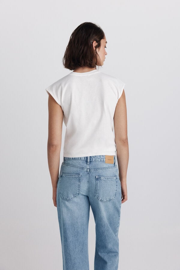 Springfield Swiss embroidered T-shirt printed