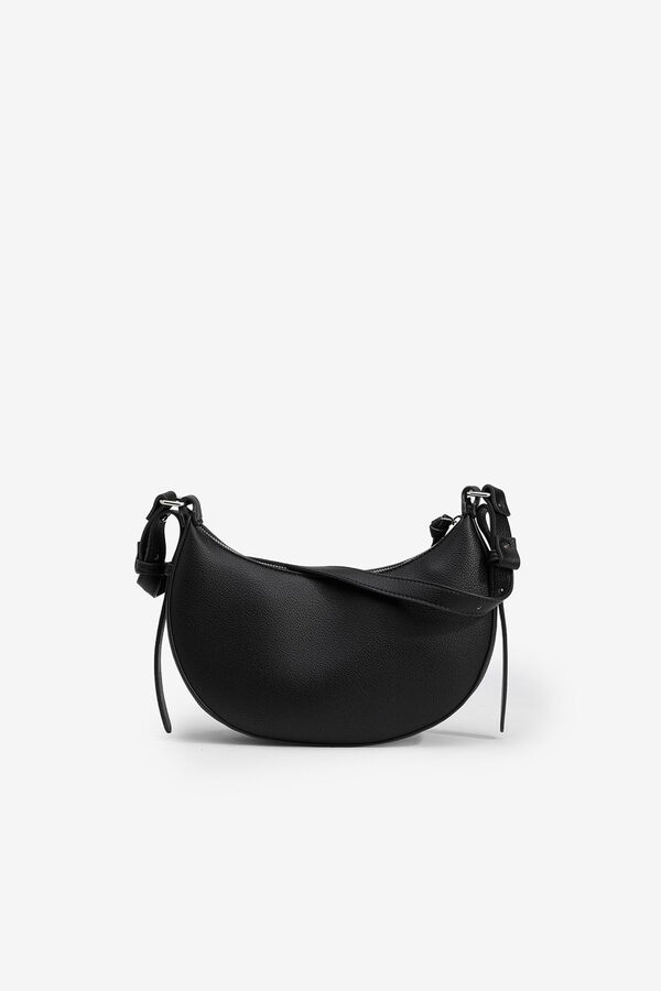 Tiffosi Baguette Handbag, bag with Eyelets Crna