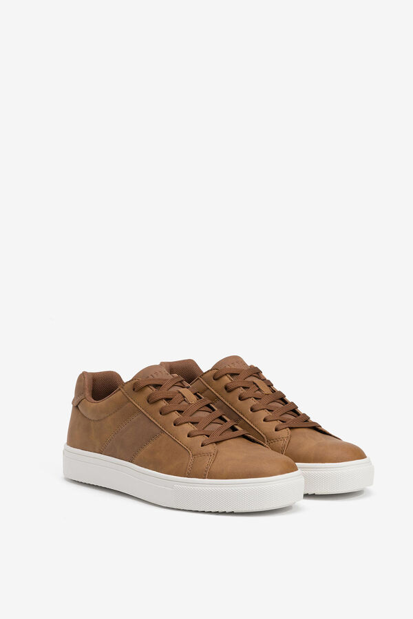 Springfield Faux leather trainers brown